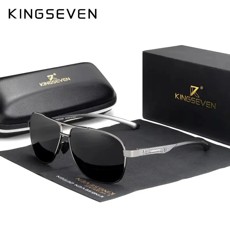 KINGSEVEN Polarized Aluminum Sunglasses Men UV400 HD Lens