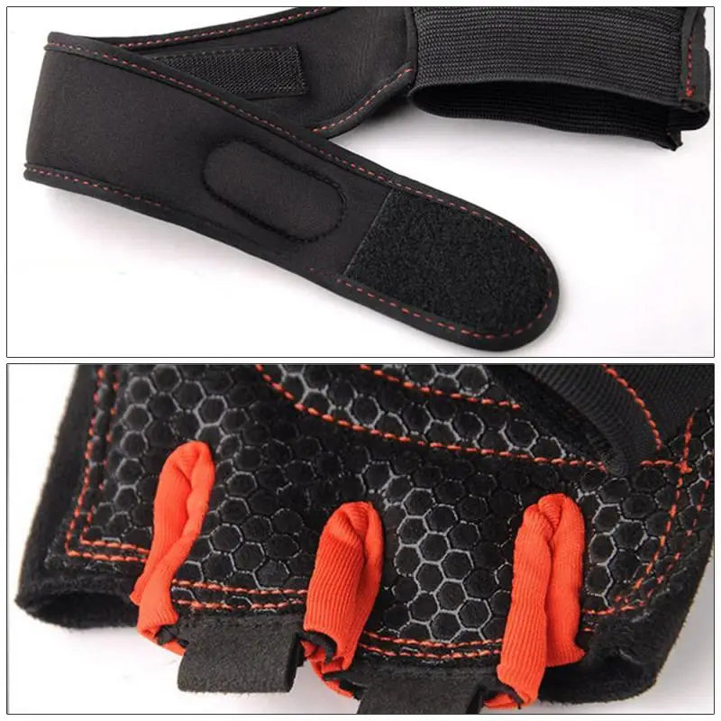 Men's Heavyweight Fitness+Gym+Training Half-Finger Gloves