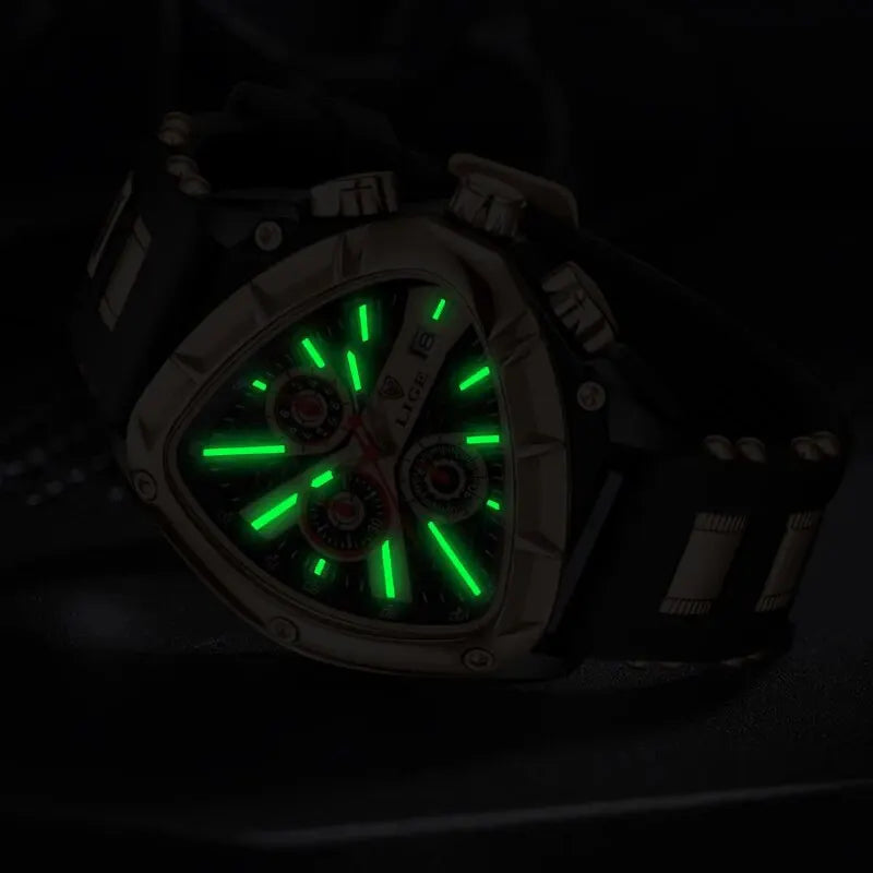 LIGE Original Luxury Men's Sport Quartz Waterproof Watch