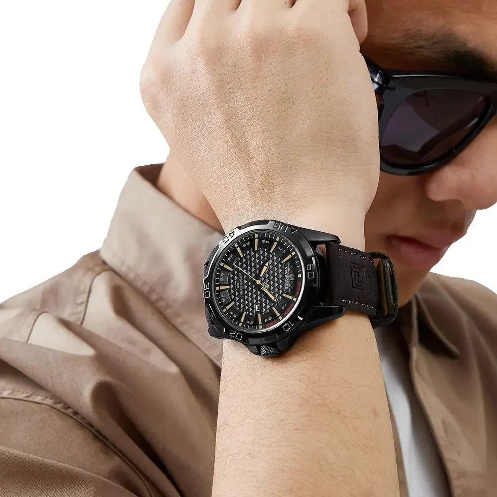 NAVIFORCE Men's Casual Military Quartz Sports Waterproof Wrist-Watch
