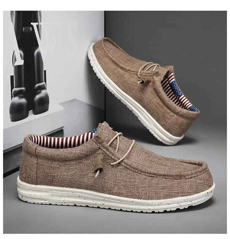 CHIROM SUPPLY Men's Lightweight Leisure Breathable Outdoor Canvas Shoes