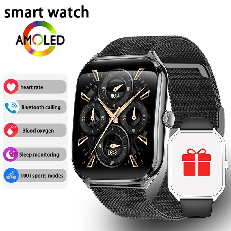 Ultra Thin 1.96" AMOLED 360 HD Men's Smartwatch