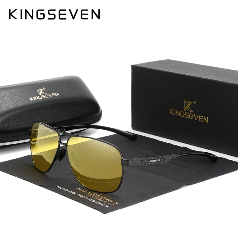 KINGSEVEN Polarized Aluminum Sunglasses Men UV400 HD Lens