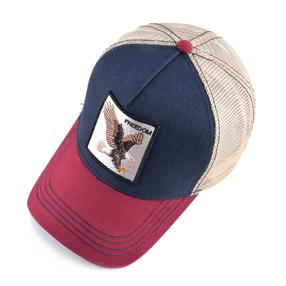 Men's Fashion Snapback Trucker Caps With Embroidery+Adjustable Visor