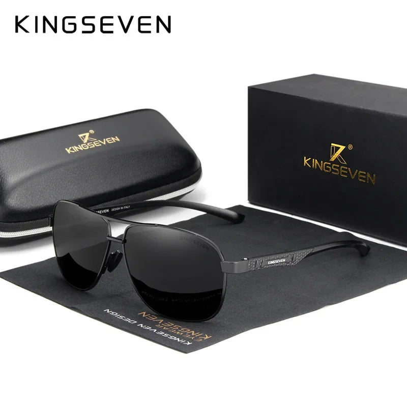 KINGSEVEN Polarized Aluminum Sunglasses Men UV400 HD Lens