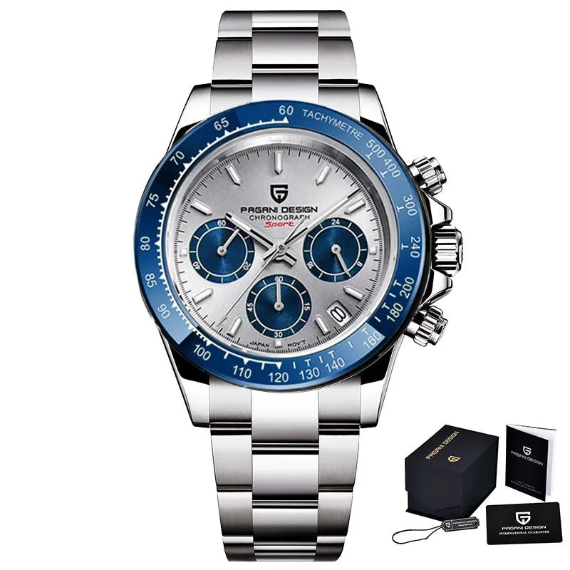 PAGANI DESIGN Men's Quartz Chronograph Luxury Business Watch.