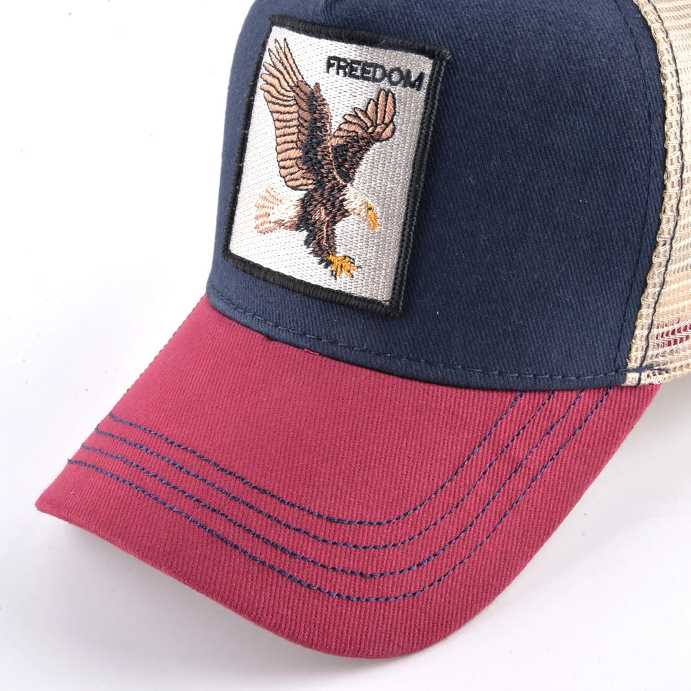Men's Fashion Snapback Trucker Caps With Embroidery+Adjustable Visor