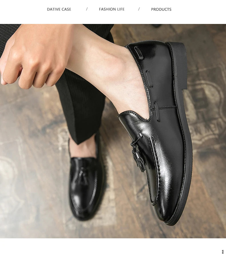 CHIROM SUPPLY Men's Brogues High Quality Leather Dress Shoes