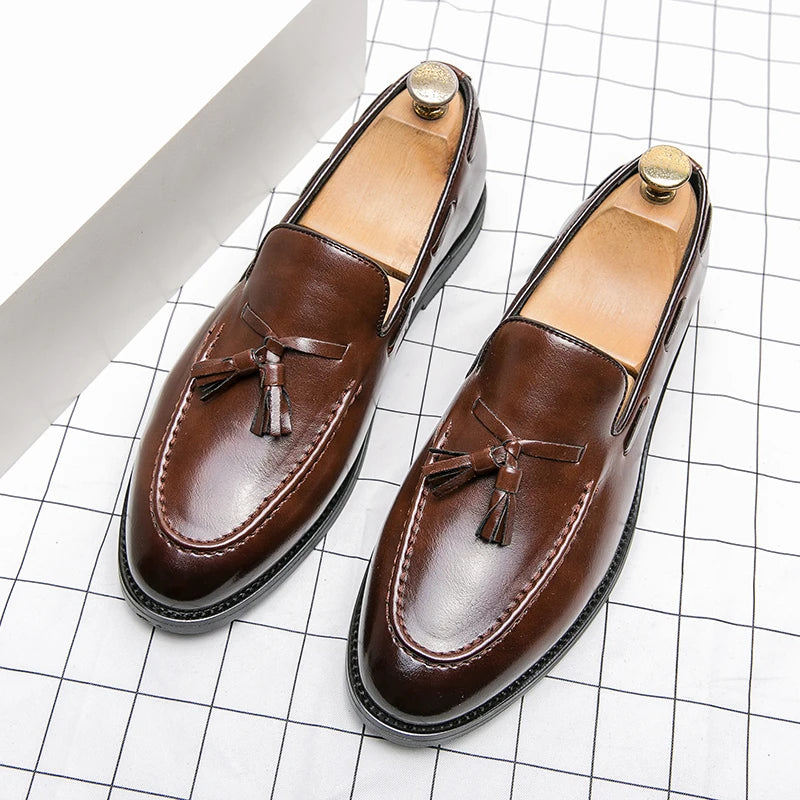 CHIROM SUPPLY Men's Brogues High Quality Leather Dress Shoes