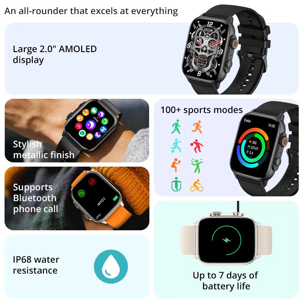 COLMI C81 Men's 2.0" AMOLED Smartwatch