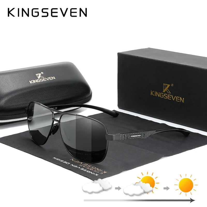 KINGSEVEN Polarized Aluminum Sunglasses Men UV400 HD Lens