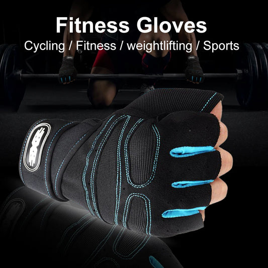Men's Heavyweight Fitness+Gym+Training Half-Finger Gloves