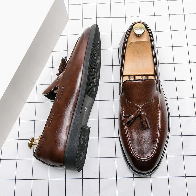 CHIROM SUPPLY Men's Brogues High Quality Leather Dress Shoes