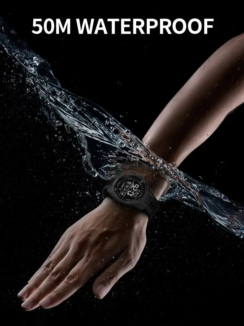 SMAEL Men's Digital LED Alarm Watch Waterproof