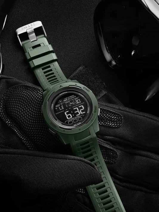SMAEL Men's Digital LED Alarm Watch Waterproof