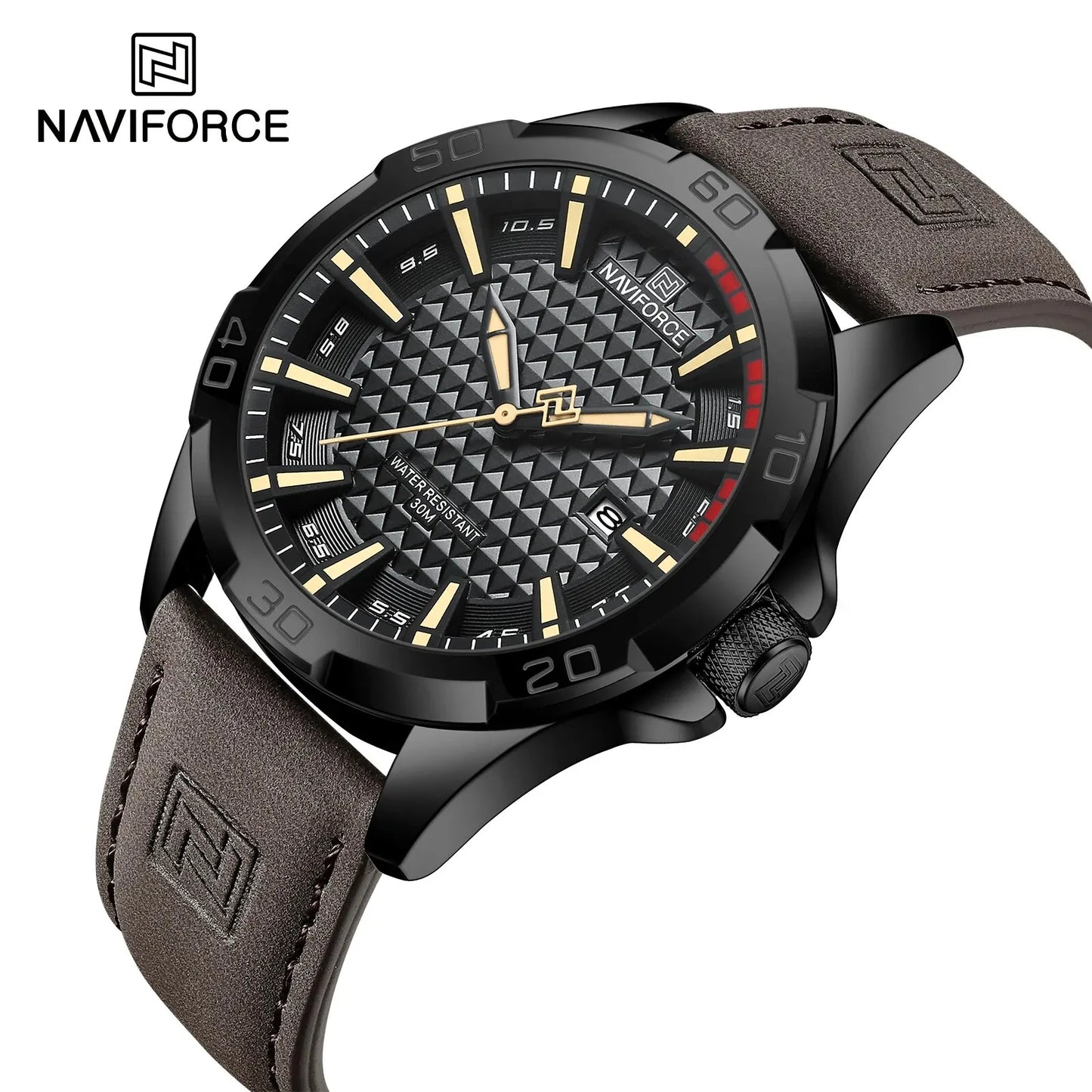 NAVIFORCE Men's Casual Military Quartz Sports Waterproof Wrist-Watch