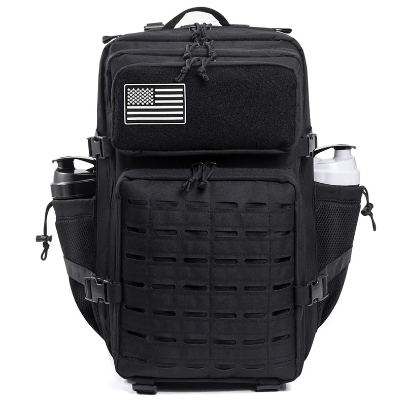 CHIROM SUPPLY Men's 50L Tactical Survival Backpack with Rucksack Bottle Holder.