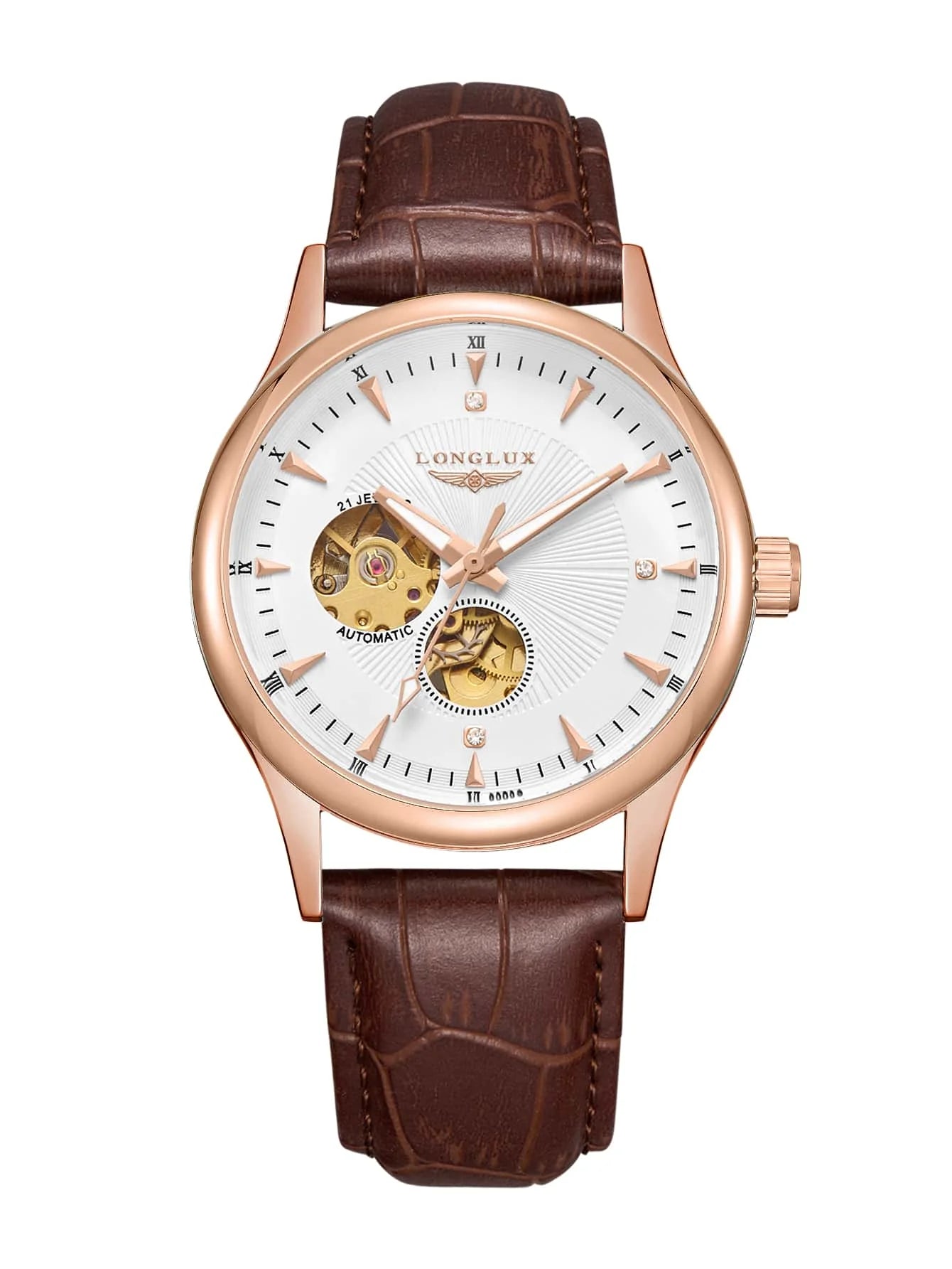 LONGLUX Elegant Men's Mechanical Wristwatch
