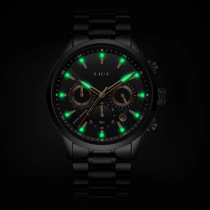 LIGE Men's Waterproof Business Dress Watch