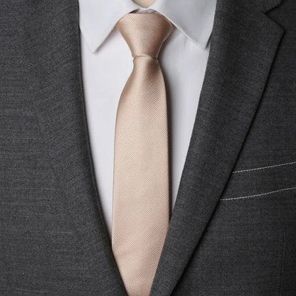 CHIROM SUPPLY Men's Zipper Solid Business Ties