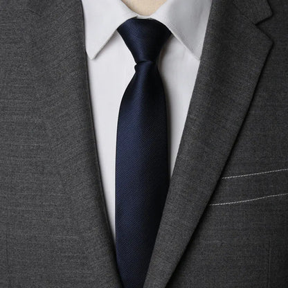 CHIROM SUPPLY Men's Zipper Solid Business Ties