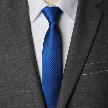 CHIROM SUPPLY Men's Zipper Solid Business Ties