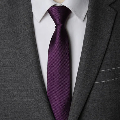 CHIROM SUPPLY Men's Zipper Solid Business Ties