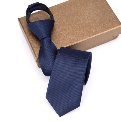 CHIROM SUPPLY Men's Zipper Solid Business Ties