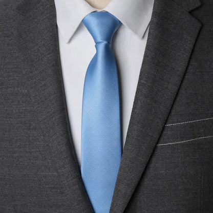 CHIROM SUPPLY Men's Zipper Solid Business Ties