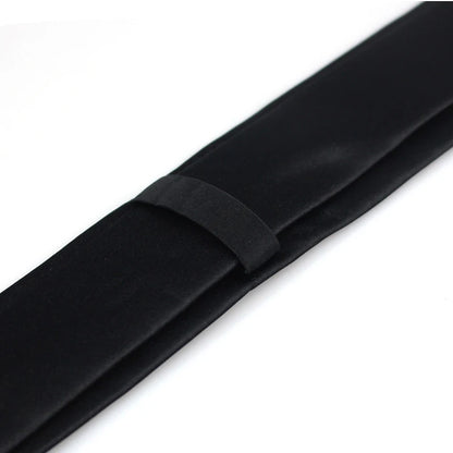 CHIROM SUPPLY Classic Solid Black Silk Ties for Men