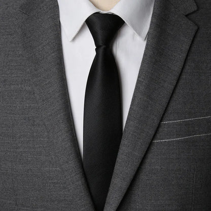CHIROM SUPPLY Men's Zipper Solid Business Ties