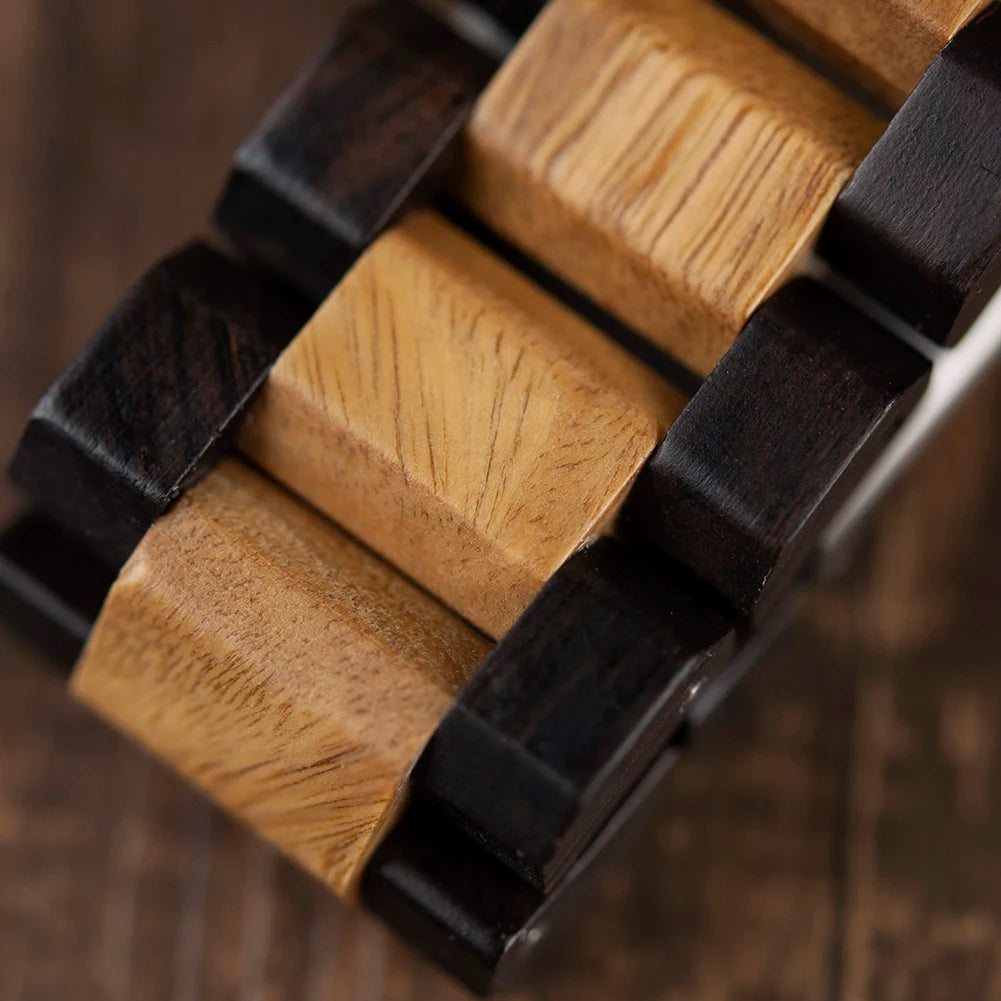 BOBO BIRD Men's Wooden Mechanical Luxury Wristwatch