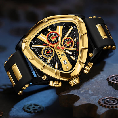 LIGE Original Luxury Men's Sport Quartz Waterproof Watch