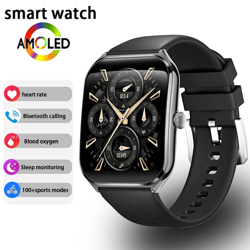 Ultra Thin 1.96" AMOLED 360 HD Men's Smartwatch