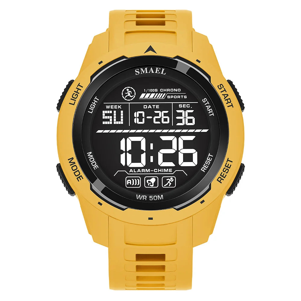SMAEL Men's Digital LED Alarm Watch Waterproof