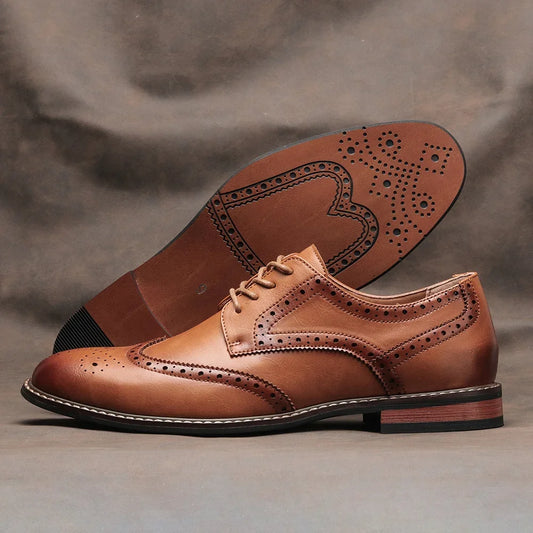 CHIROM SUPPLY Men's Brogue Dress Shoes