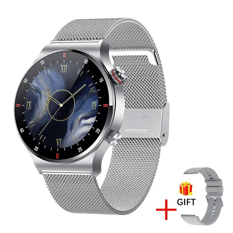 LIGE ECG+PPG Men's Waterproof Bluetooth Sport Smart Watch AMOLED NFC For Android & IOS