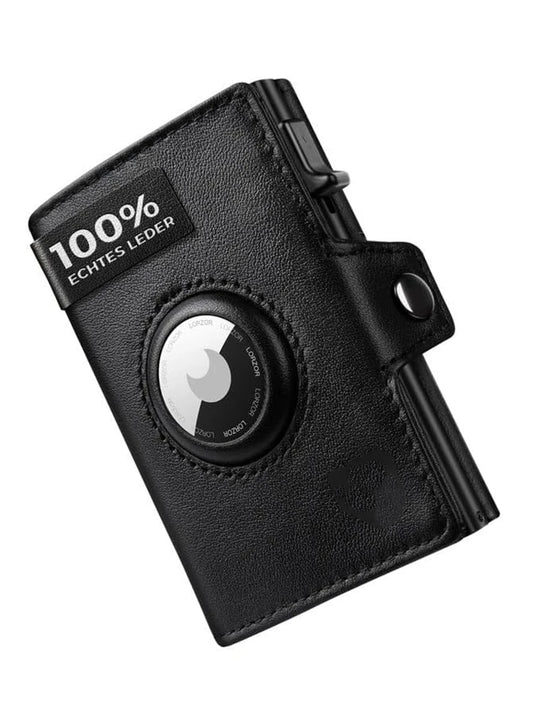 YATBEST Men's Leather Wallet With Pocket AirTag & RFID Anti-Theft