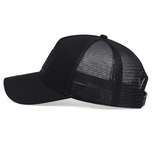 CHIROM SUPPLY Men's USA Flag Breathable Sport Trucker Snap On Hat