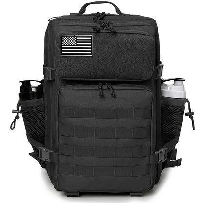 CHIROM SUPPLY Men's 50L Tactical Survival Backpack with Rucksack Bottle Holder.