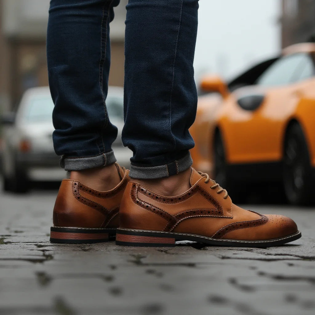 CHIROM SUPPLY Men's Brogue Dress Shoes
