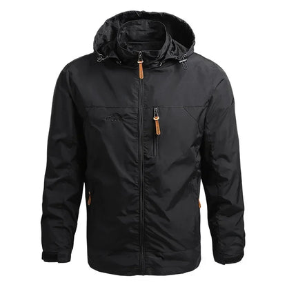 CHIROM SUPPLY Men's Casual Waterproof Hooded Windbreaker Jacket