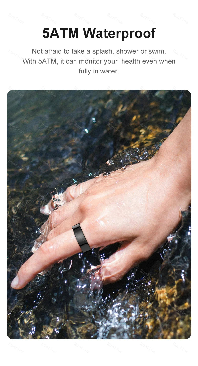 Qring R09 Men's Fitness Tracker Waterproof Remote Control Electronic New Arrival Smart-Ring.