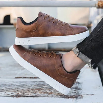 CHIROM SUPPLY Men's Classic Casual Leather Sneakers