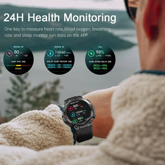 MEVADEN MD56 1.39 Inch HD Men's Smart Watch w/ Heart Monitor For Android + IOS