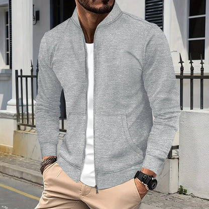 CHIROM SUPPLY Men's Casual Solid Color long-sleeved Jacket