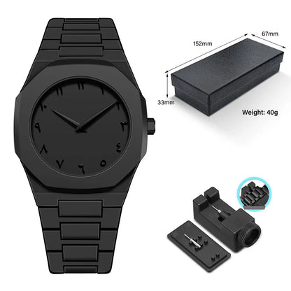 CHIROM SUPPLY Classic Men's Business Watch with Plastic Granules, Waterproof, and Customizable Band