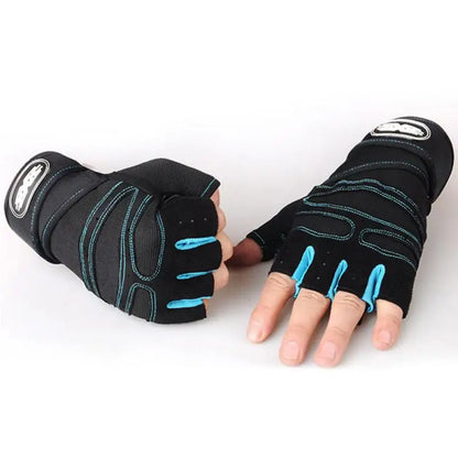 Men's Heavyweight Fitness+Gym+Training Half-Finger Gloves
