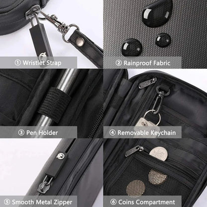 CHIROM SUPPLY Men's RFID Blocking Multi Functional Travel Document Passport and Wallet Case