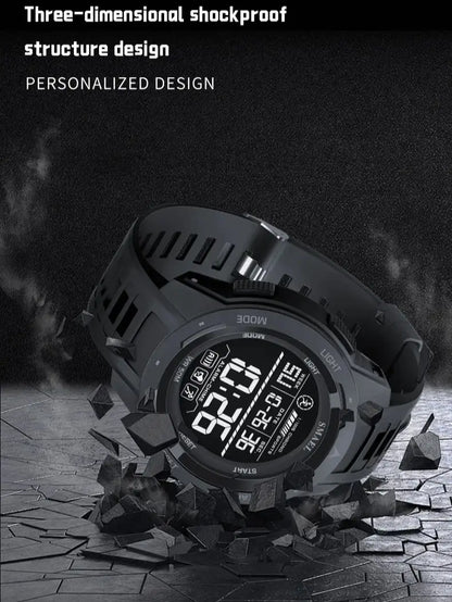 SMAEL Men's Digital LED Alarm Watch Waterproof